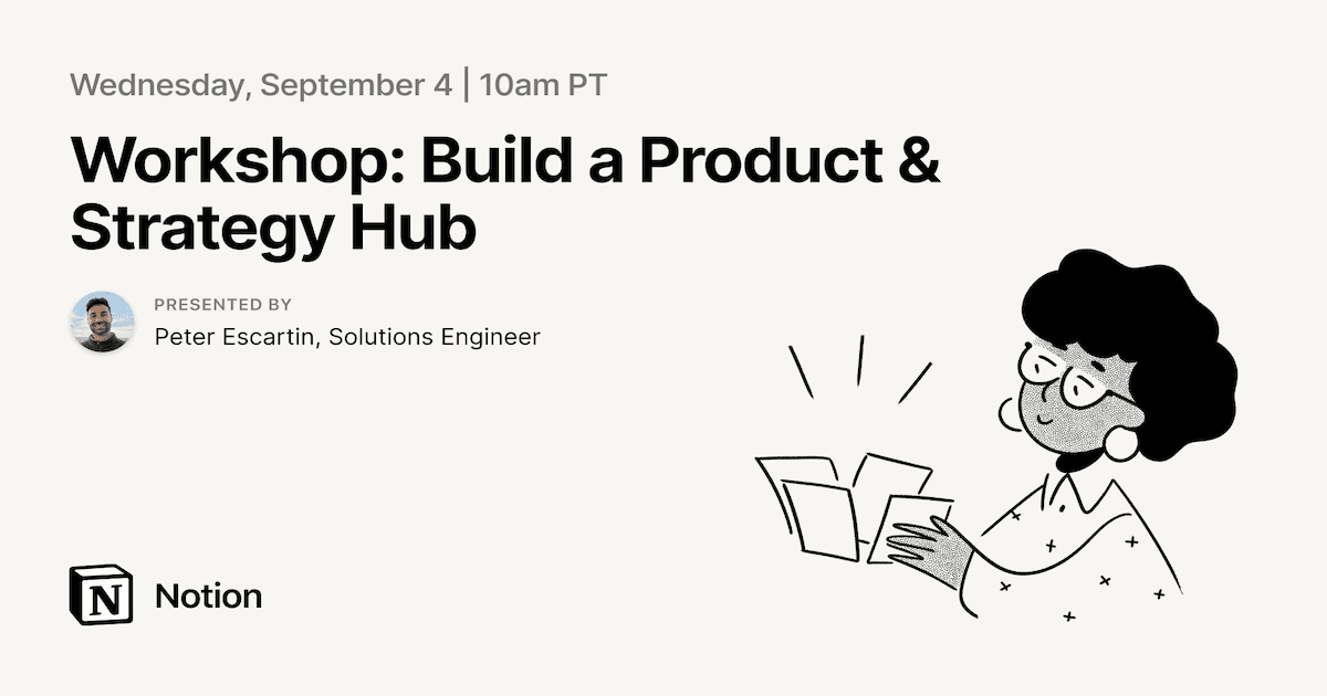 Workshop: Build a Product & Strategy Hub